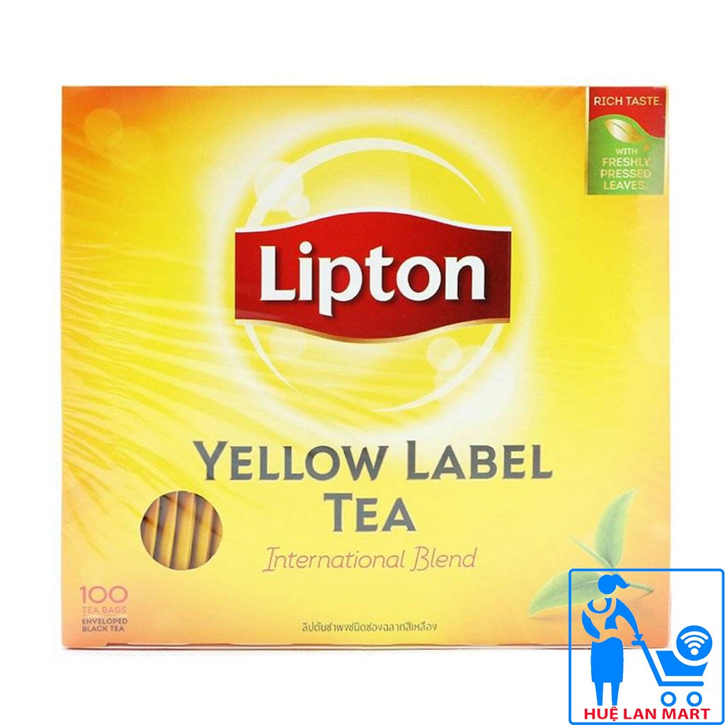 [CHÍNH HÃNG] Trà Túi Lọc Lipton Yellow Label Tea Hộp 200g (2g x 100 túi)