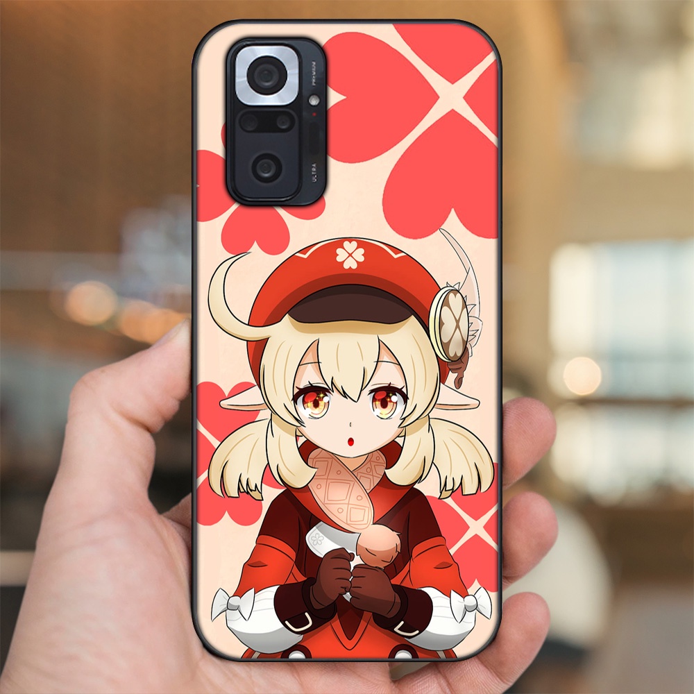 Ốp lưng Xiaomi Redmi Note 10 Pro viền đen in hình Klee Genshin Impact