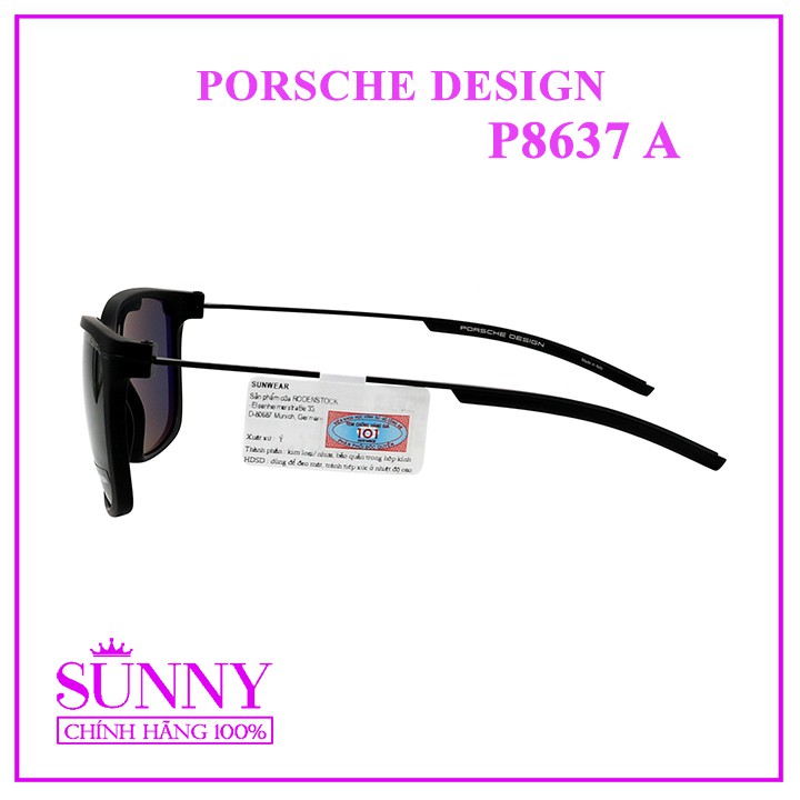 Kính mát thời trang Porsche Design P8637 A chính hãng bảo hành toàn quốc