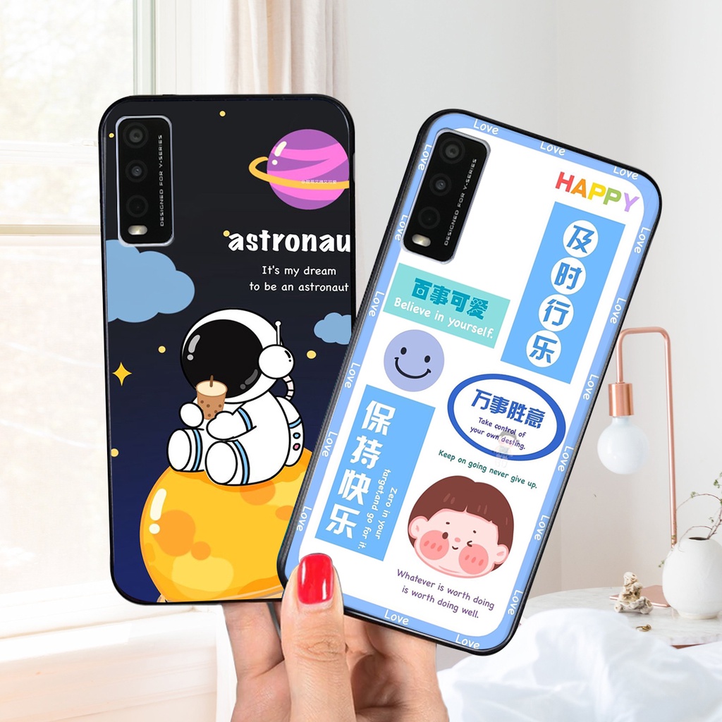 Ốp lưng Vivo Y20 in hình 3D GẤU cute be@r, soda, happy day cực hot ,thời thượng