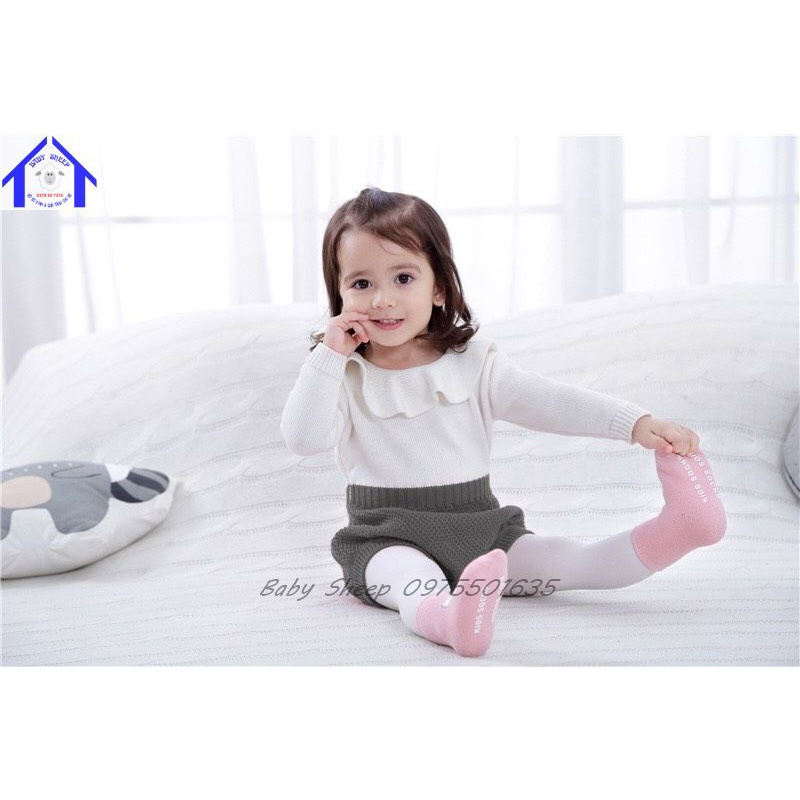 Body Len Đỏ Yếm len hàng Quảng Châu Cao Cấp Cho Bé Gái từ 0-3 tuổi Cực Xinh Xắn Đáng Yêu