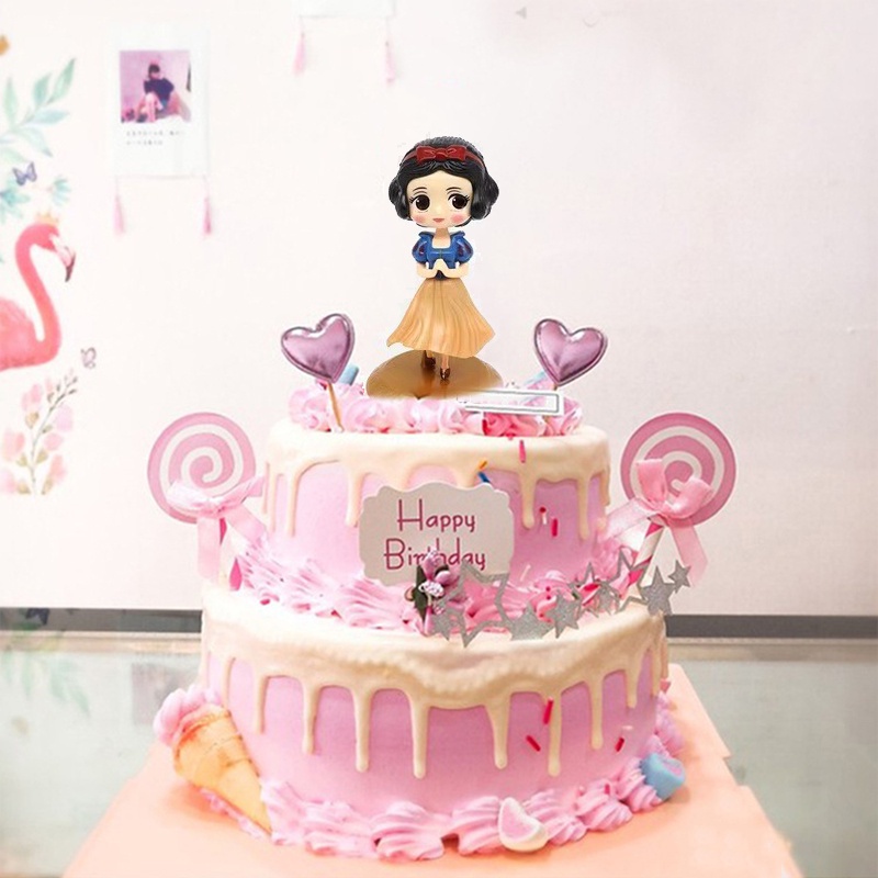 Mô Hình Công Chúa Bạch Tuyết Và Alice Dùng Trang Trí Bánh Kem