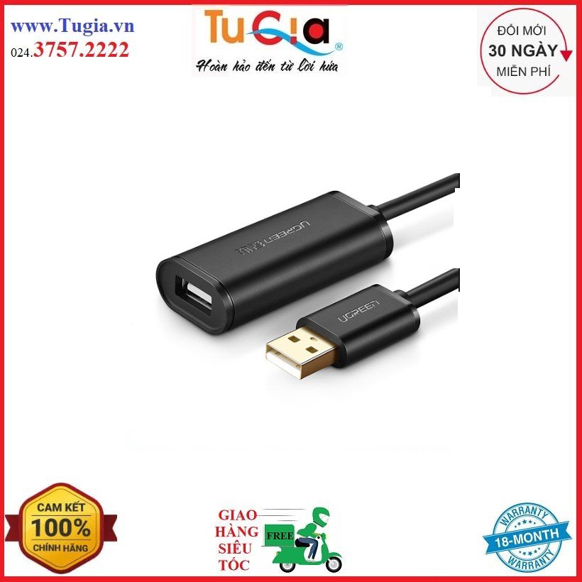 Cáp Nối Dài Ugreen USB 2.0 10324 (20m) Hàng Chính Hãng