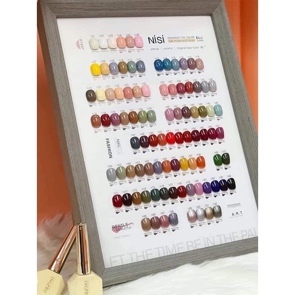 SƠN GEL NISI CAO CẤP SET 92 MÀU CHUẨN CÔNG TY BAO CHẤT SƠN HÀNG ĐẦU ĐẶC MỊN                             .