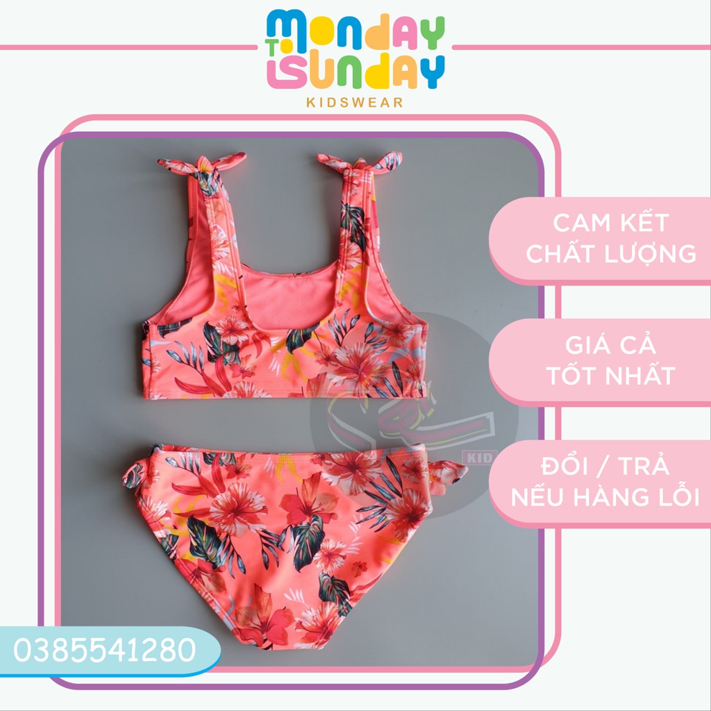 Bộ bơi bé gái hai mảnh hoạ tiết tropical tươi vui hàng VNXK | BigBuy360 - bigbuy360.vn