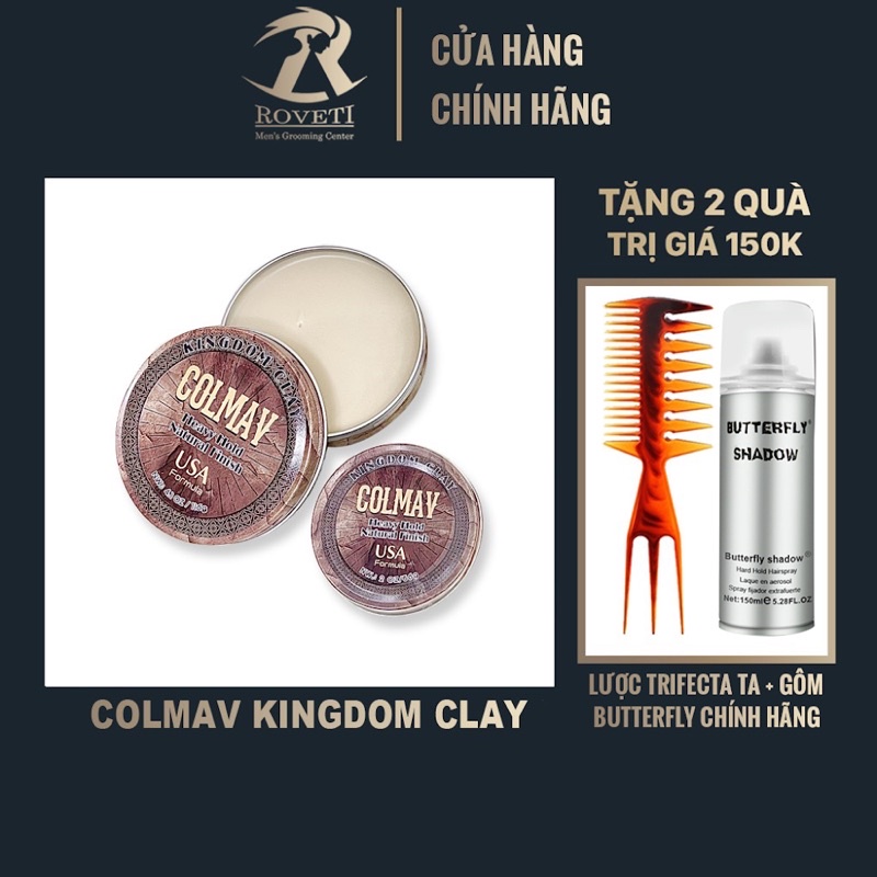 100% CHÍNH HÃNG COLMAV KINGDOM CLAY + tặng gôm butter chính hãng + lược đa năng