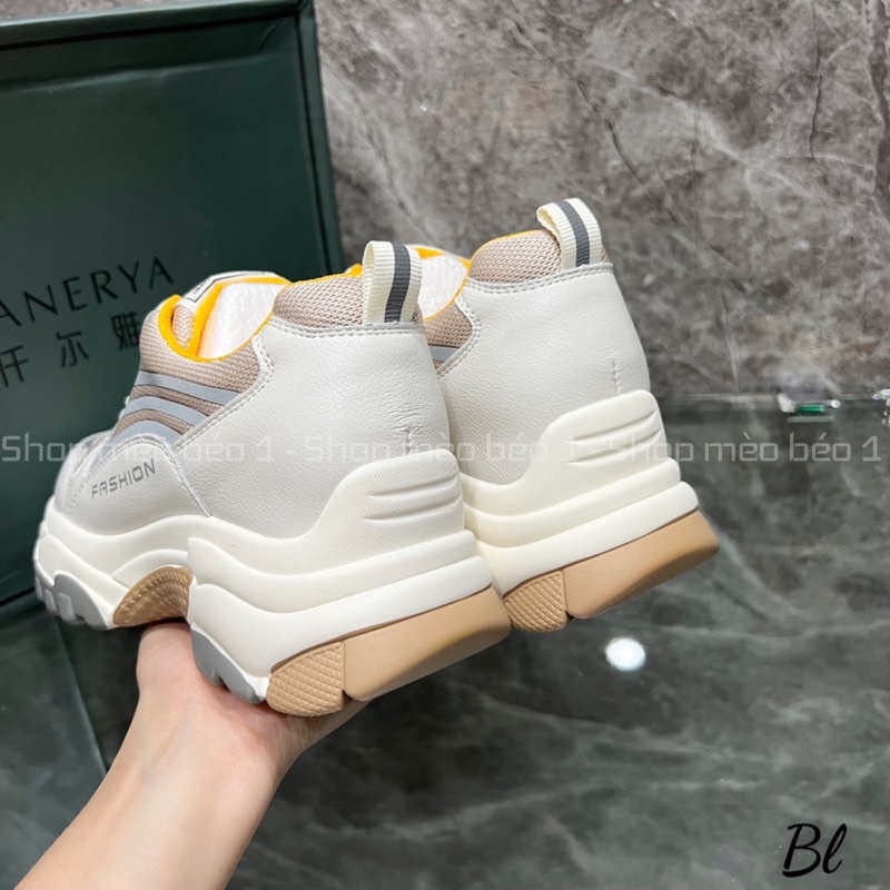 Giày thể thao sneaker lót vàng đế cao fullbox hàng quảng châu cao cấp