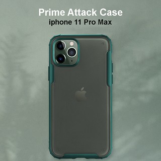 Ốp lưng iphone 11 Pro Max Prime Attack Armor chống sốc mặt lưng dạng trong mờ