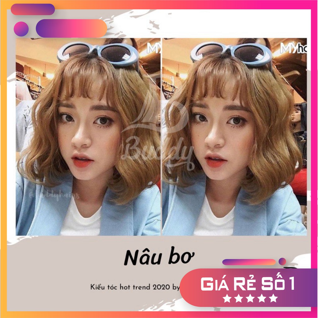 Thuốc nhuộm tóc Nâu bơ không tẩy buddyhairs