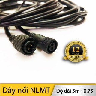 Dây điện nối dài đèn năng lượng mặt trời 5m. Dùng để nối giữa đèn và tấm Pin năng lượng. Loại 2 rắc cắm