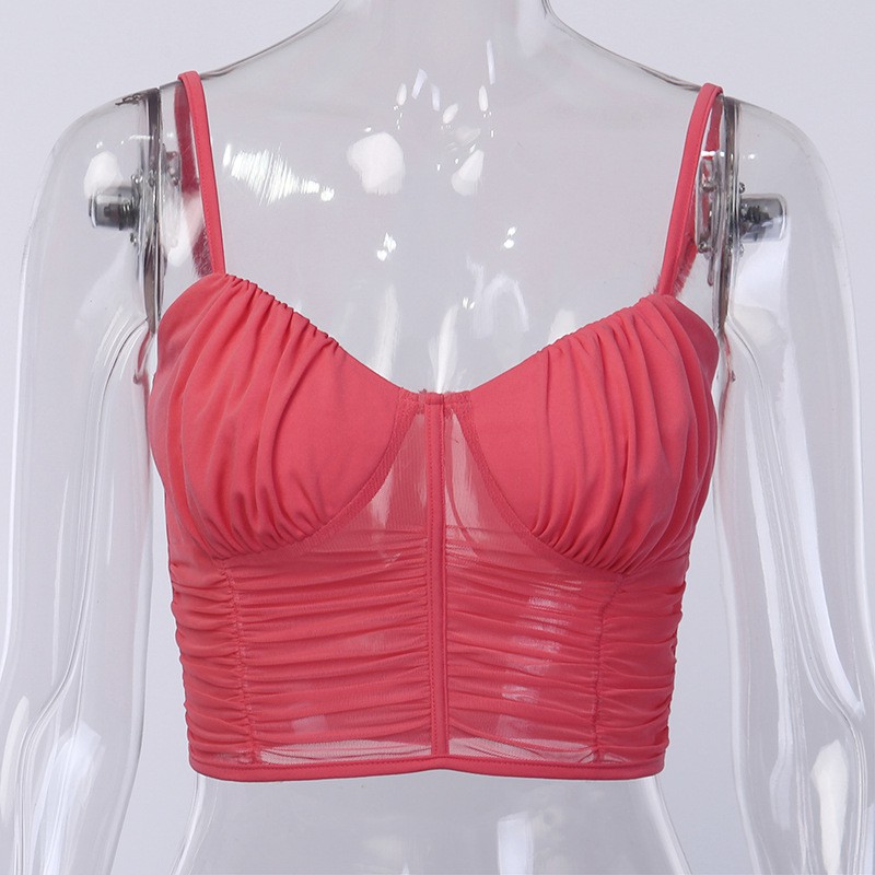 Áo Croptop 2 dây trơn Quảng Châu cao cấp