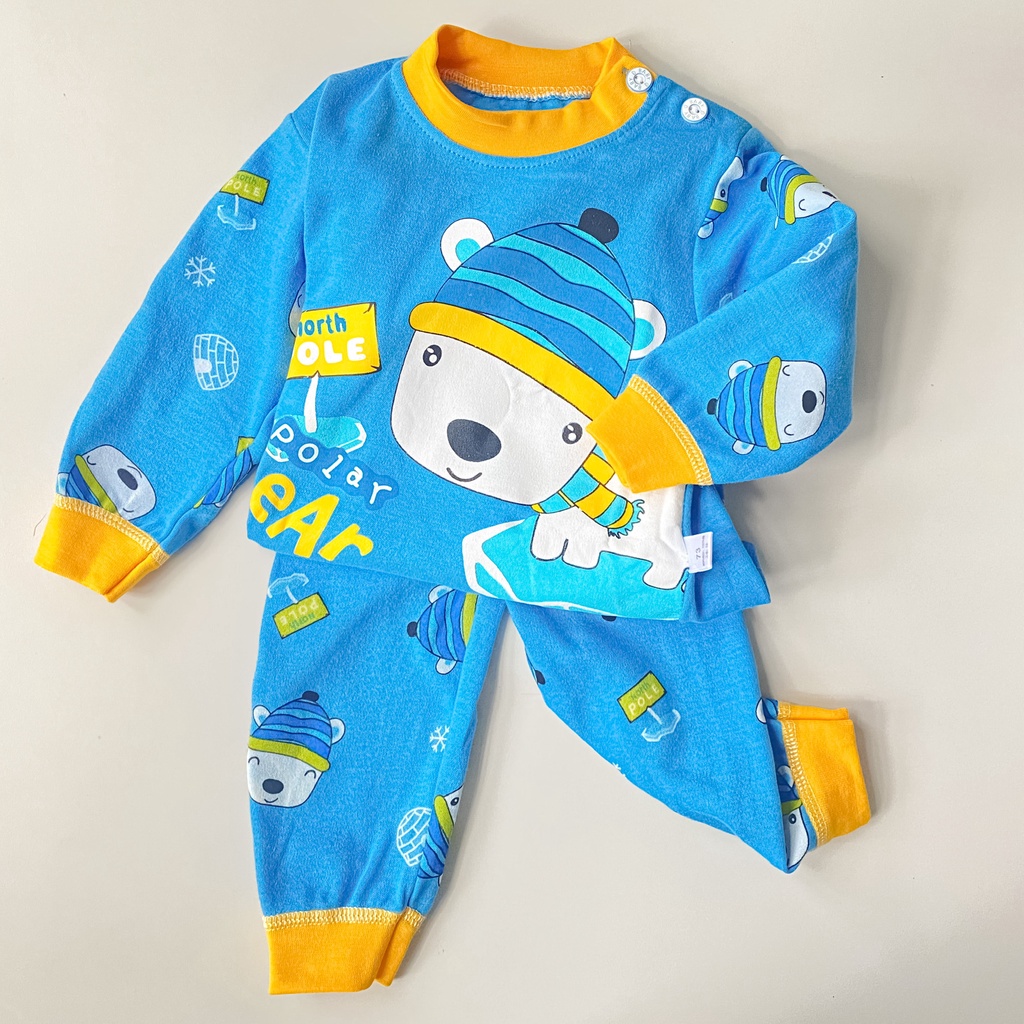 Bộ ngủ dài tay bé gái bé trai cho bé 1 2 3 4 5 tuổi MINTSCLOSET Mint's Closet - DB8072