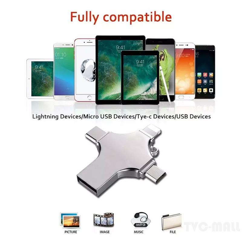 Usb 3.0 1tb 4 Trong 1 Cho Iphone Xs Android Pc | BigBuy360 - bigbuy360.vn