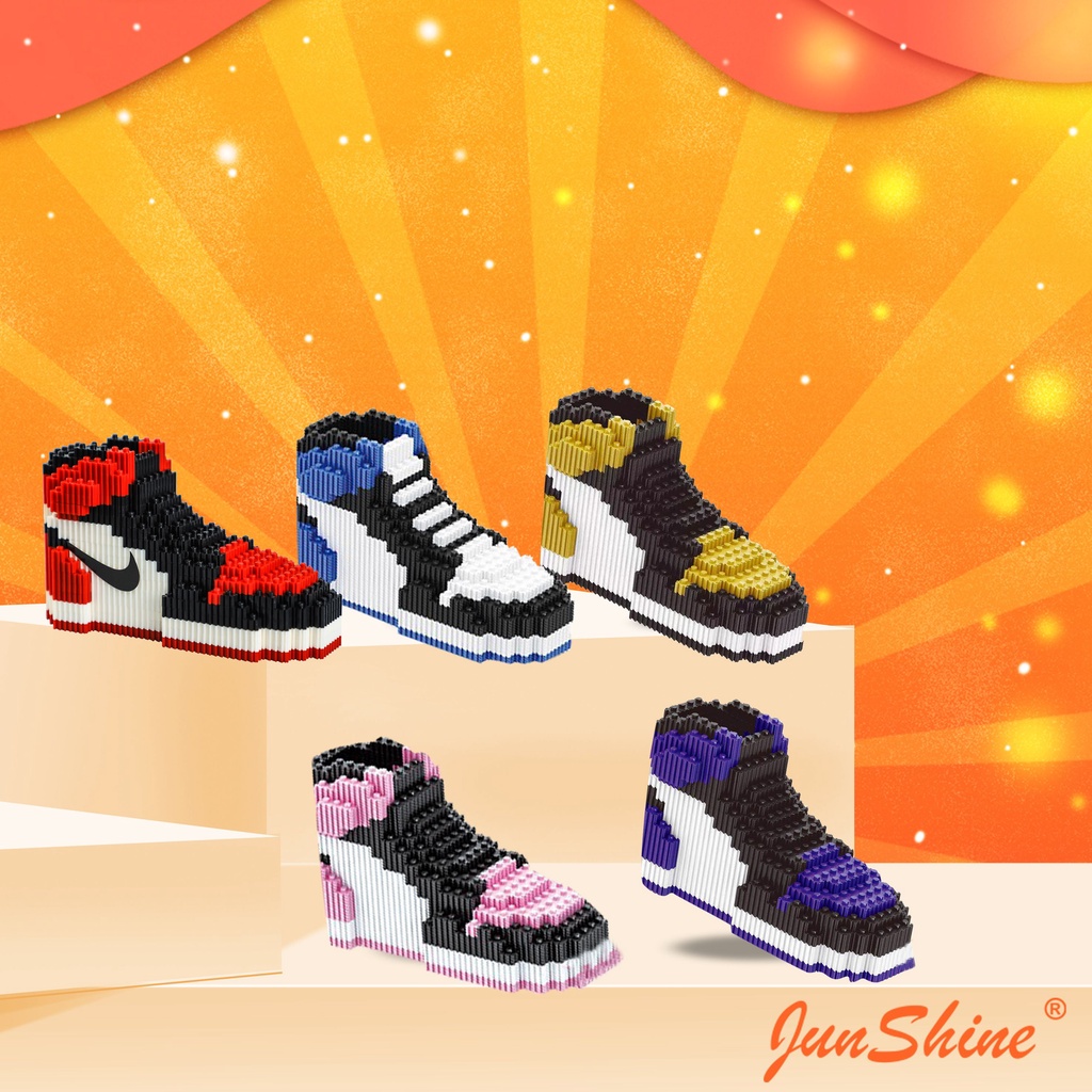 Set 410 Khối Lắp Ráp Lego 3d Hình Giày Thể Thao Nike Aj Micro