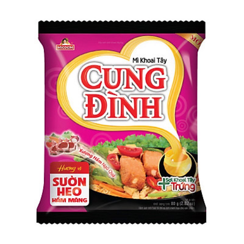 MÌ KHOAI TÂY CUNG ĐÌNH ĐỦ VỊ GÓI 80G