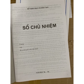 Sách - Sổ Chủ Nhiệm Thông Tư 32