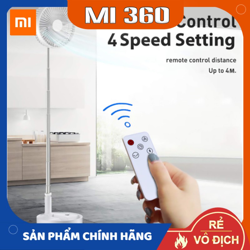 Quạt Không Dây Tích Hợp Loa Nghe Nhạc Xiaomi Zolele✅ Gấp Gọn Điều Chỉnh Độ Cao✅Kèm Remote Điều Khiển✅Hàng Chính Hãng