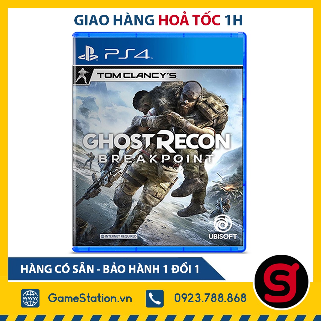 Đĩa Game Ps4: Tom Clancy's Ghost Recon Break Point