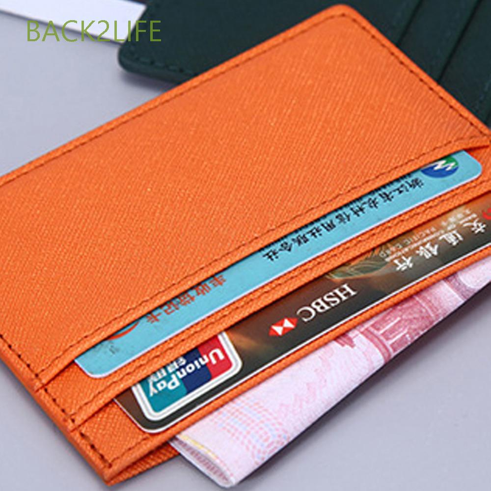 Ví Da PU FREEMAN2 Đựng Thẻ Ngân Hàng Hai Mặt Mỏng Gọn Tiện Lợi