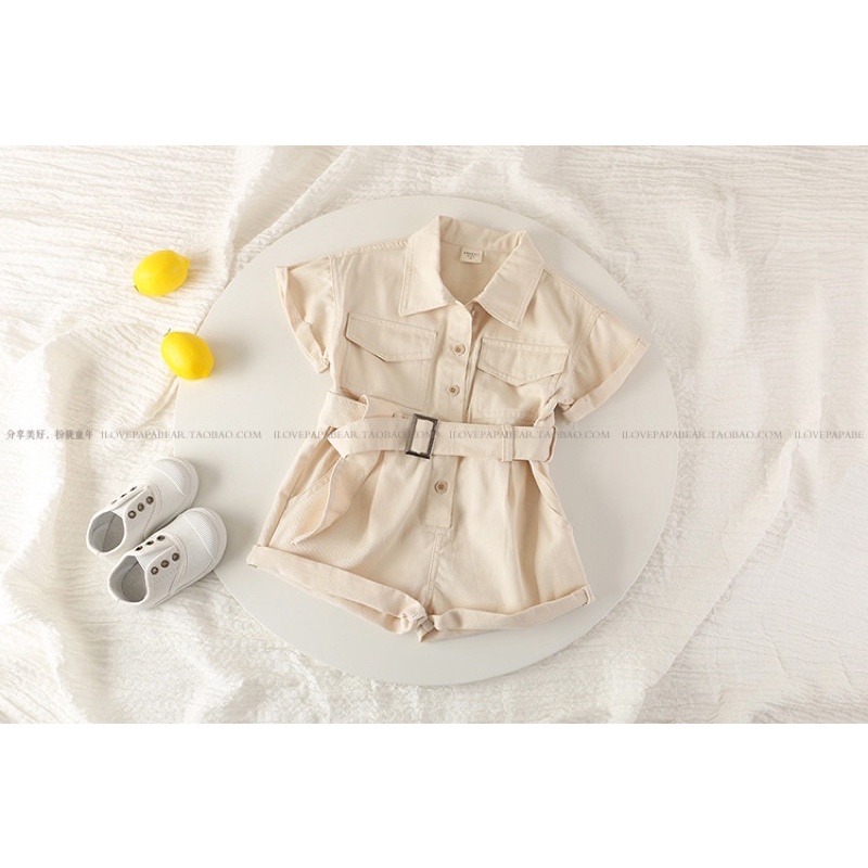 Jumpsuit đùi bé gái Taobao