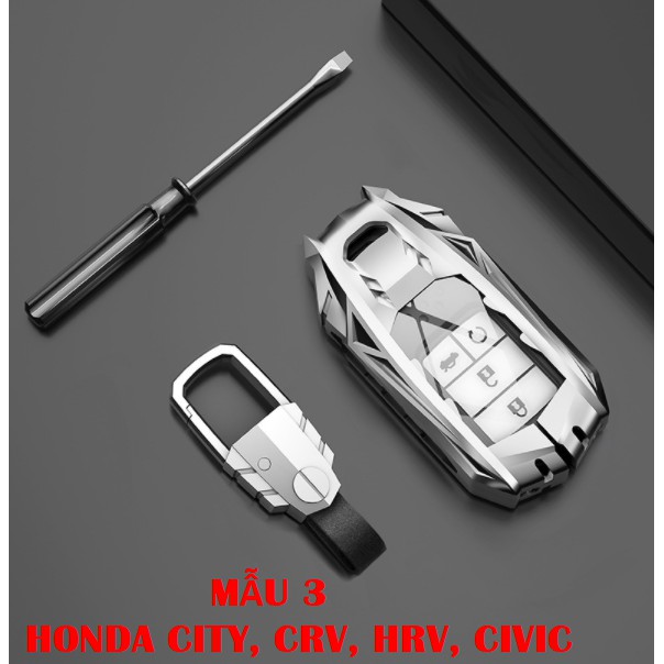 BA  MẪU ỐP CHÌA KHÓA HONDA CRV, CIVIC, HRV, ACCORD, CITY 2022 2021 2020 HỢP KIM CAO CẤP
