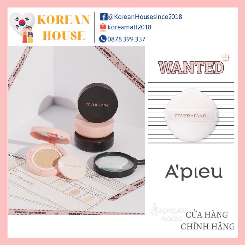 (Chính hãng) PHẤN NƯỚC KIỀM DẦU APIEU COVER PANG LONGWEAR CUSHION