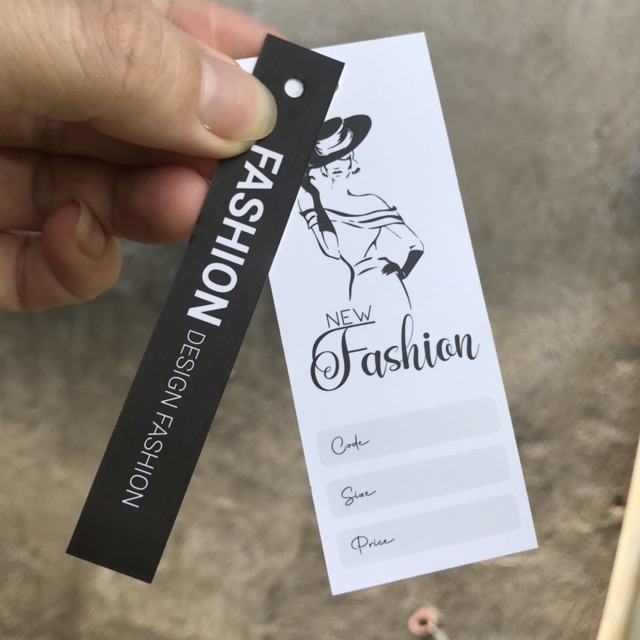 Set 100 bộ Tag treo quần áo