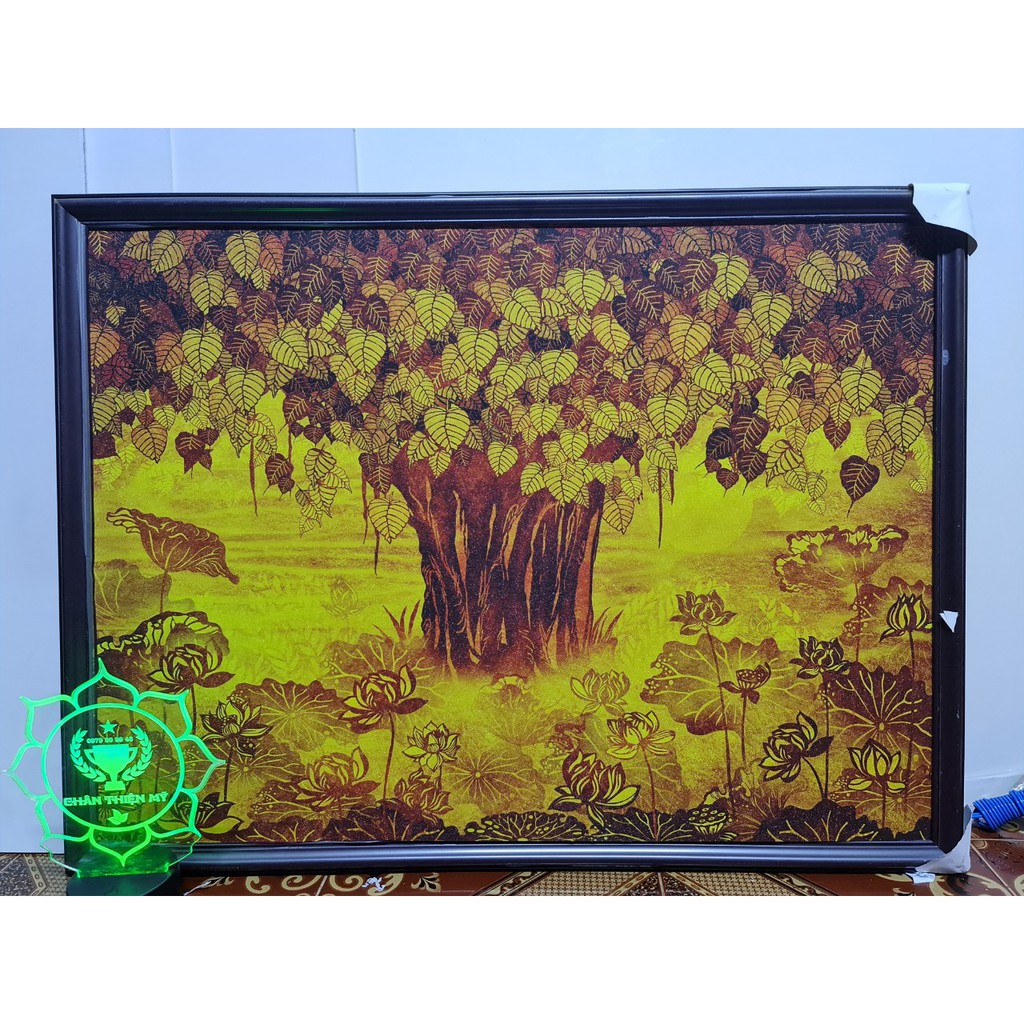 Tranh trúc chỉ in siêu hot 2021 81x126cm