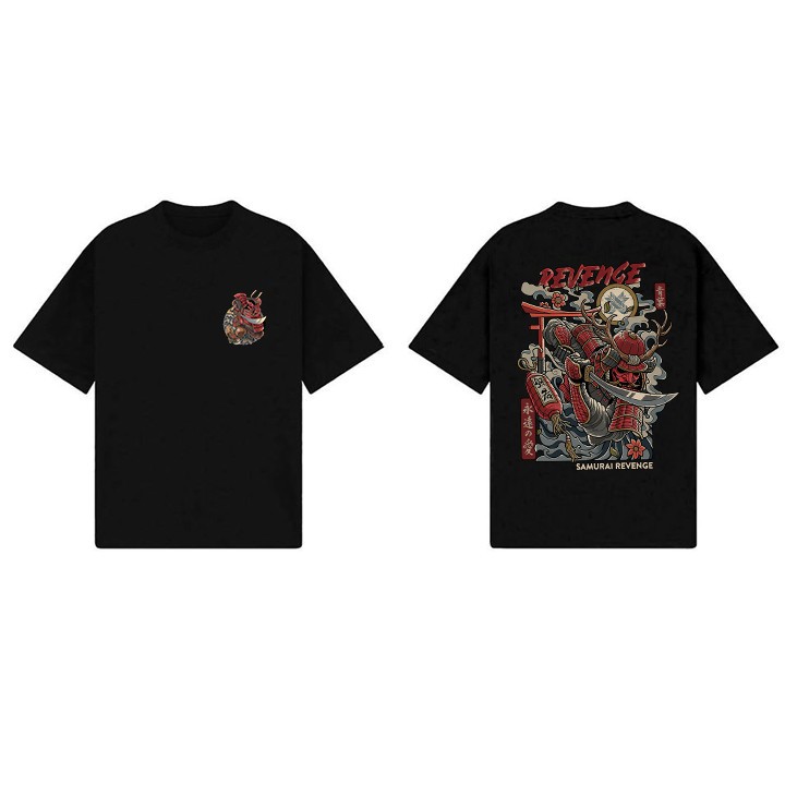 Áo Thun Tay Lỡ Unisex Samurai Báo Thù