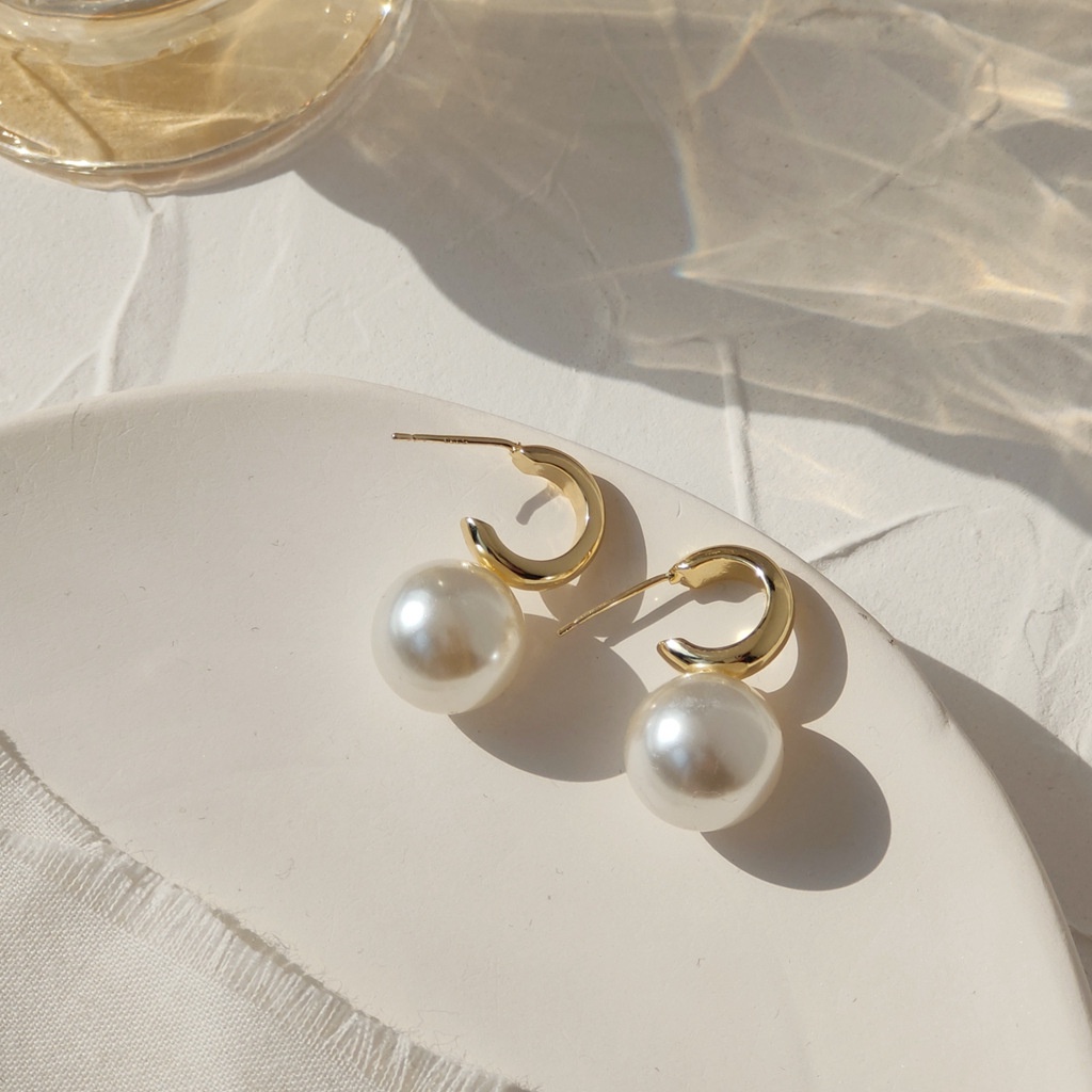 Khuyên Tai Ngọc Trai Hình Trái Tim Phong Cách Hàn Quốc Kiểu Mới Cá Tính Thời Trang Cho Nữ 2022