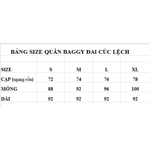 Quần baggy dáng suông đai lệch cho nữ