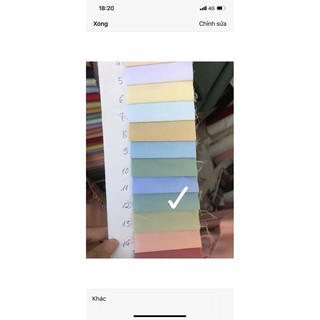 Vải kate silk đủ màu
