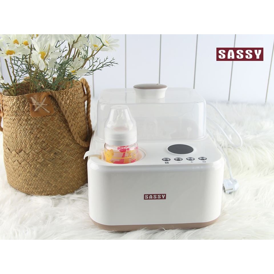 FREESHIP !!! Máy Tiệt Trùng Bình Sữa và Hâm Sữa 2 trong 1 Sassy - 320E