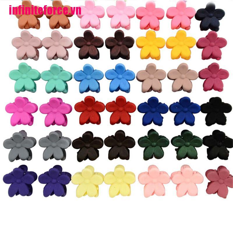 Bộ 50 Kẹp Tóc Nhựa Hình Bông Hoa
