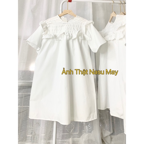 Váy Babydoll Cánh Tiên, Đầm màu Trắng Bánh Bèo ullzang nữ (cánh tiên)