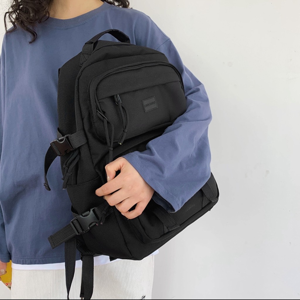 Balo nữ ba lô nam thời trang ulzzang đi học vải oxford chống nước có ngăn đựng laptop 16 inch BX513LUB