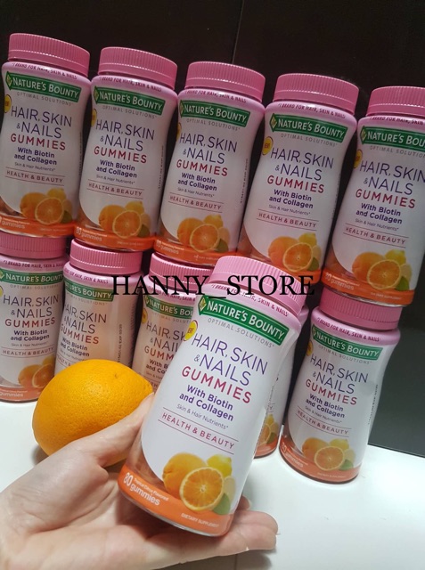Kẹo dẻo Hair, Skin & Nails Gummies 80 viên của Mỹ | BigBuy360 - bigbuy360.vn