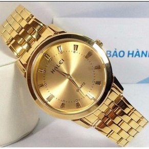 Đồng hồ nữ Halei mặt tròn dây kim loại demi chính hãng Tony Watch 68