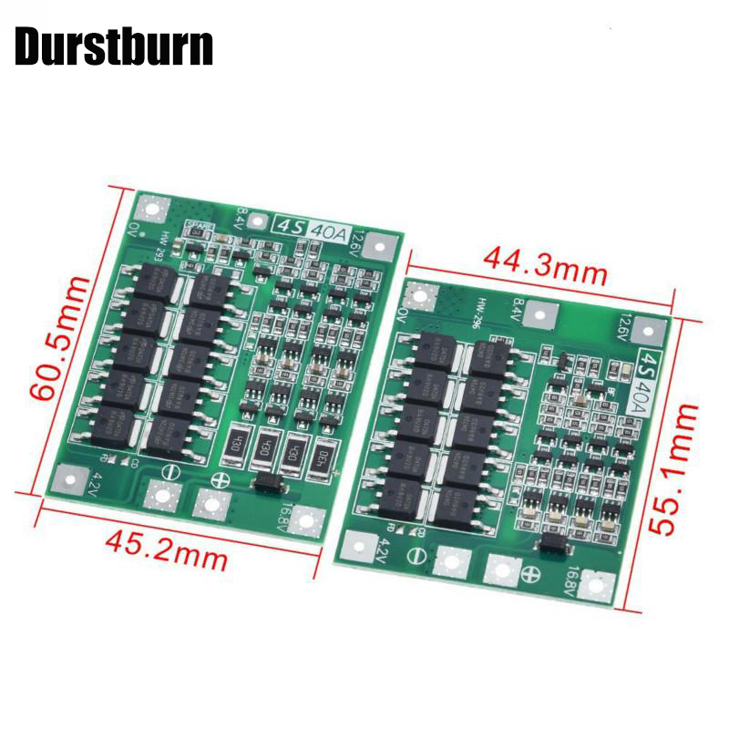 Bảng Mạch Bảo Vệ Pin Lithium 3s/4s 25a 40a 60a 18650 Bms 11.1 V 12.6v/14.8v 16.8v 18.1 Tiện Dụng