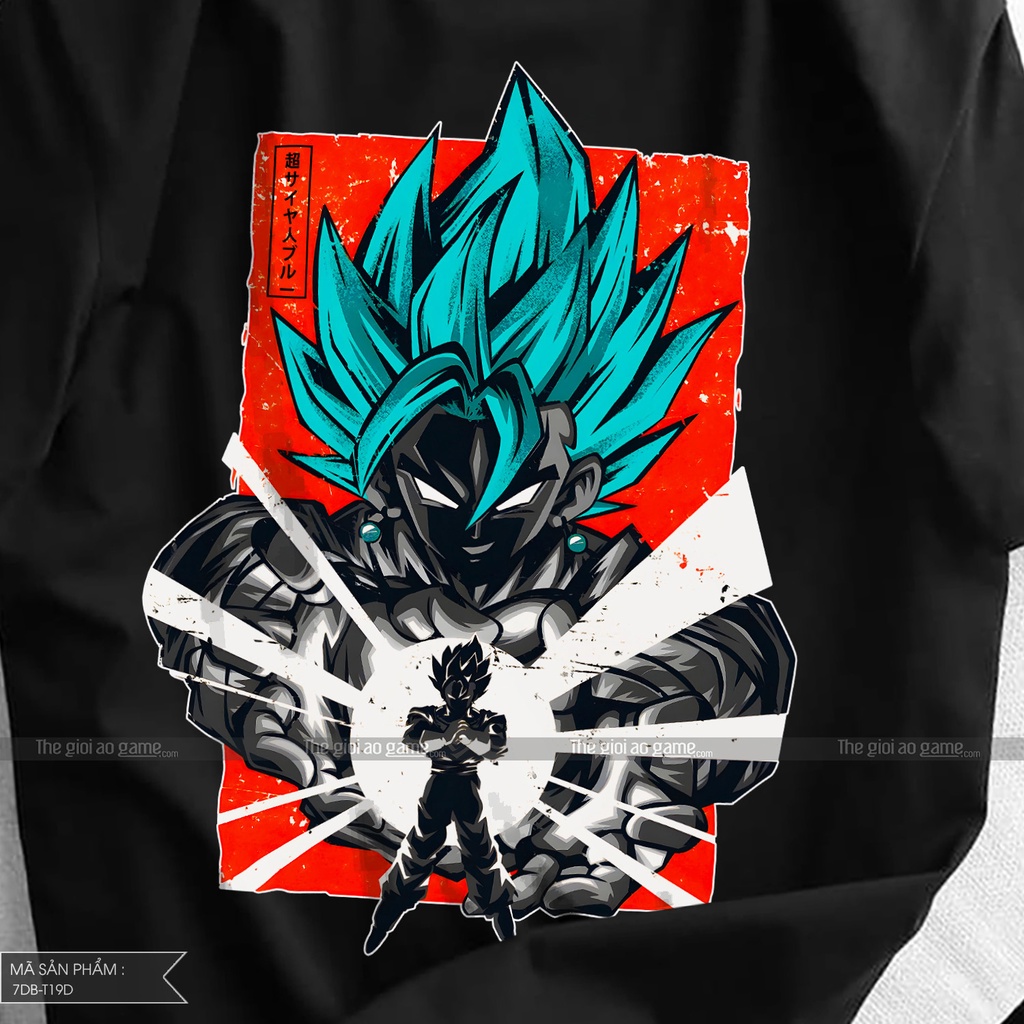 Áo dragon ball Goku nam nữ Áo thun Goku dragon ball  trắng đen form rộng unisex cotton co giãn thoáng mát T19