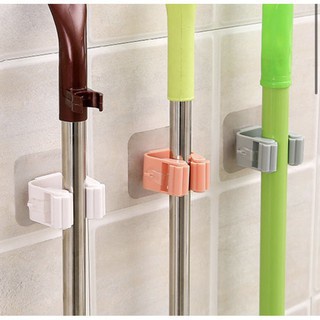 [Lẻ 1 Cái] Móc Dán Tường Kẹp Giữ Chổi JP5
