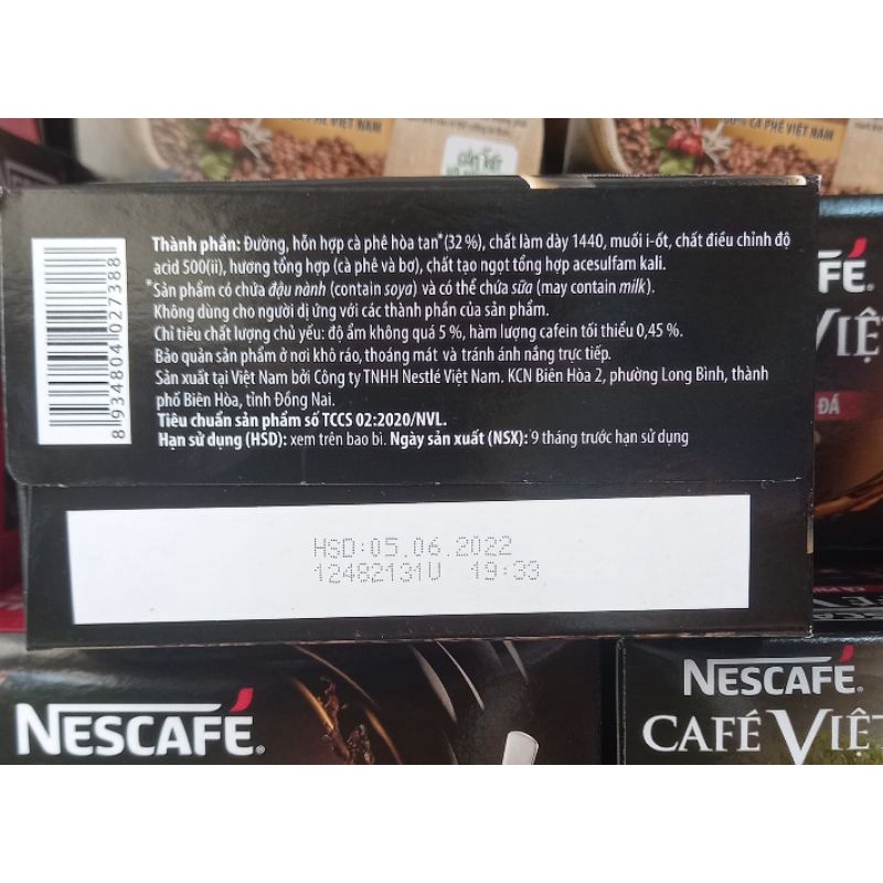 Cà Phê Đen Đá NesCafé Việt Hộp 240g (15 gói x 16g) | BigBuy360 - bigbuy360.vn