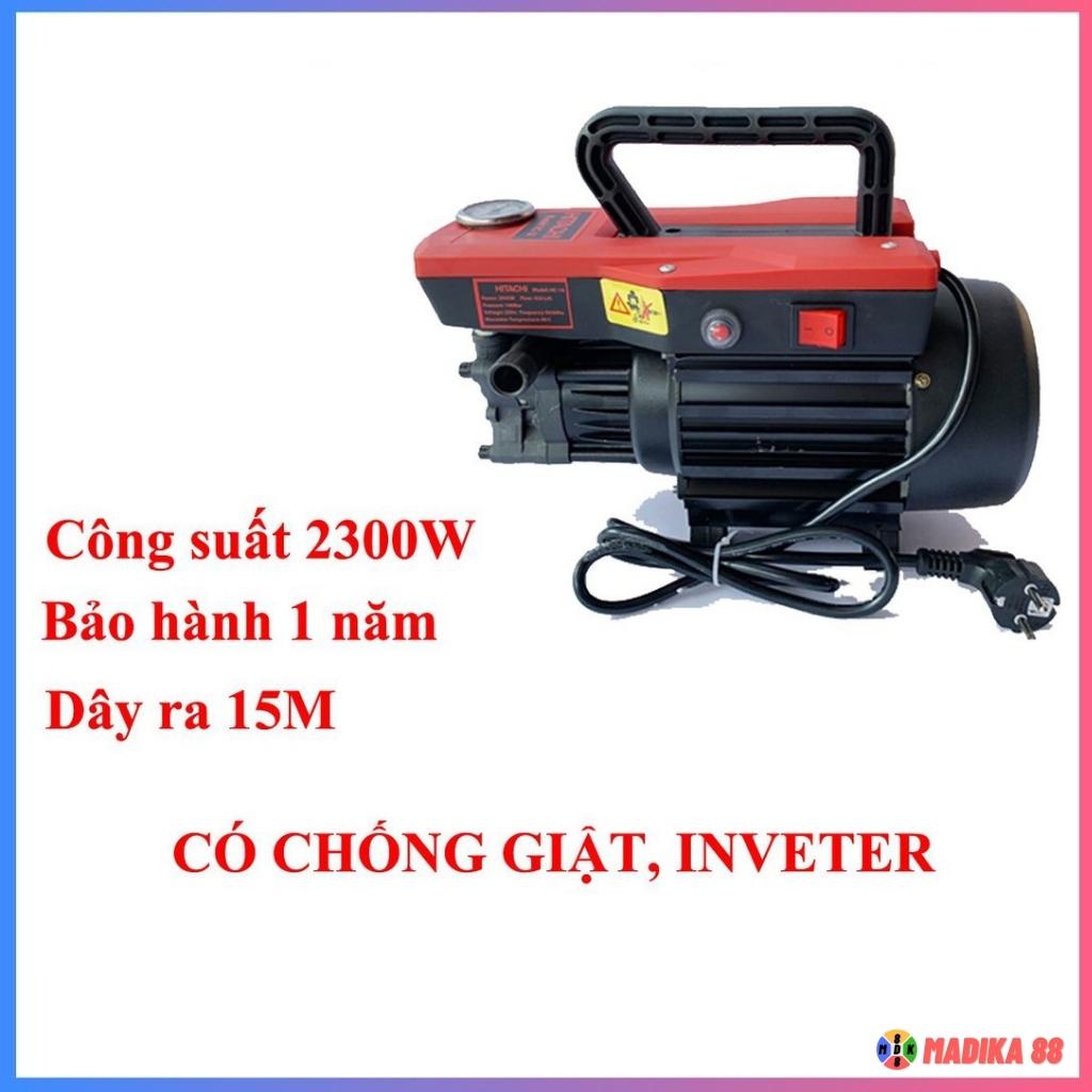 Máy Rửa Xe Gia Đình HITACHI HC01A - 2300W, Máy Rửa Xe Mini Cao Áp, Moto Đồng 100%