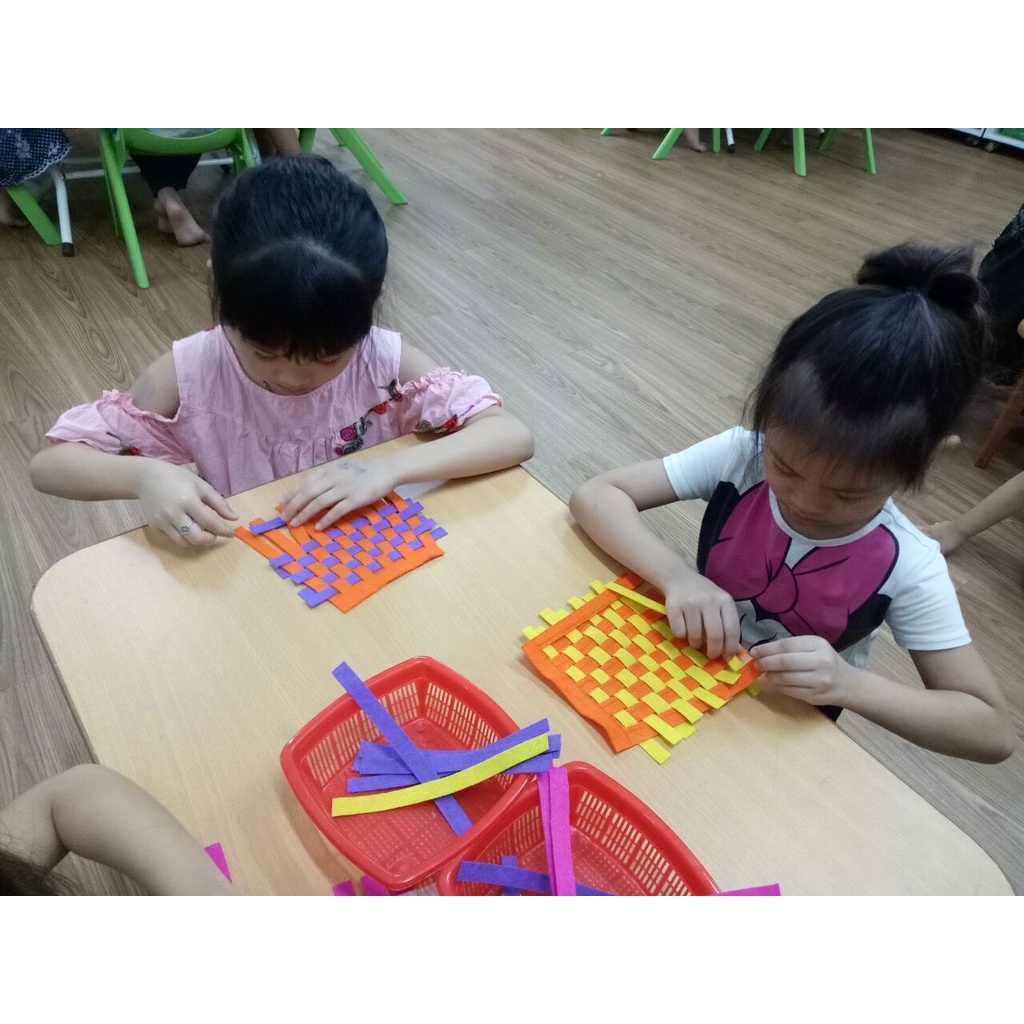 Dây dù, dây đan tết nhiều màu, nguyên liệu đan tết