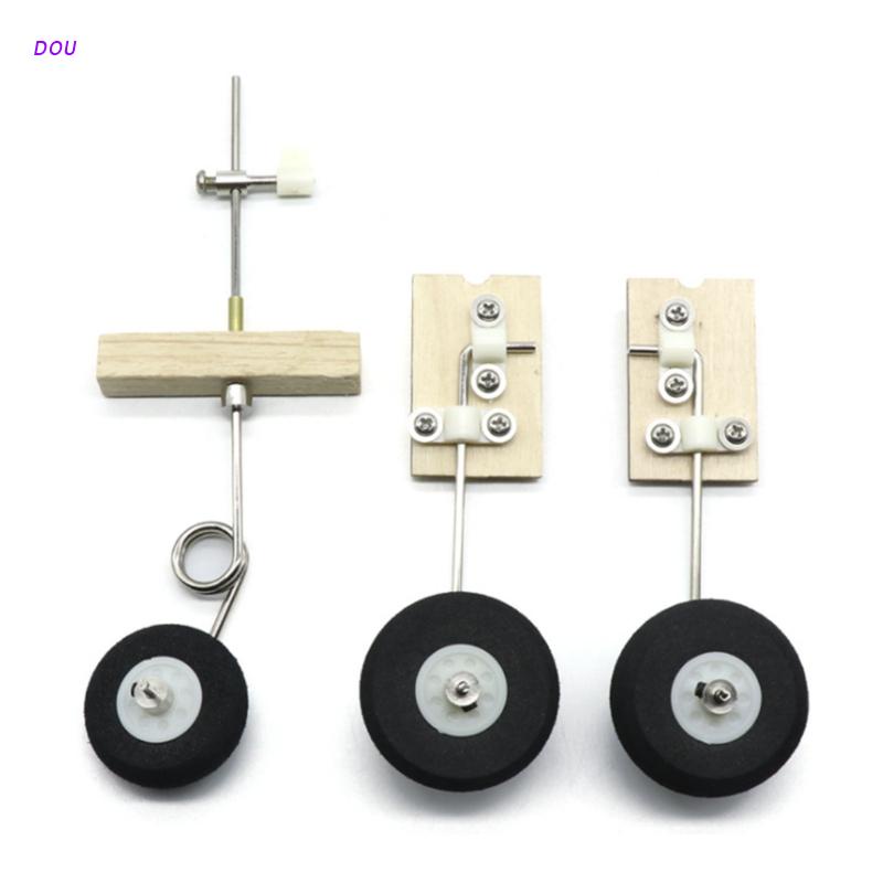 Bộ phụ kiện chân tiếp đất bằng kim loại kèm bánh xe dành cho máy bay SU27 RC