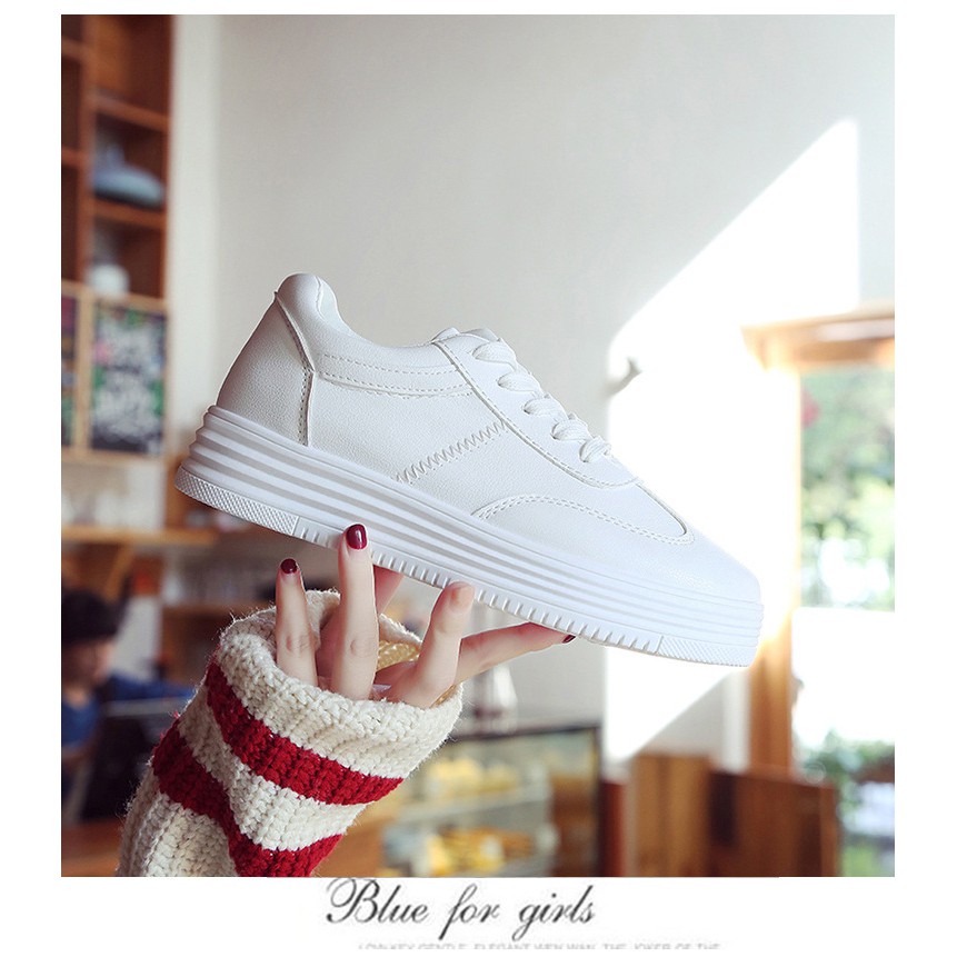 Giày thể thao nữ độn đế 4cm siêu êm. Sneaker nữ độn đế kiểu dáng hàn quốc.