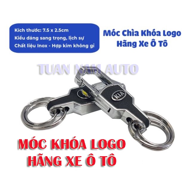 Móc Khóa Ô tô Có LOGO Thương Hiệu Xe Mazda, Kia, Hyundai, Toyota, Honda, Ford, Mercedes, Mitsubishi