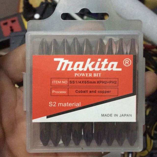 Hộp 10 đầu bắn vít makita