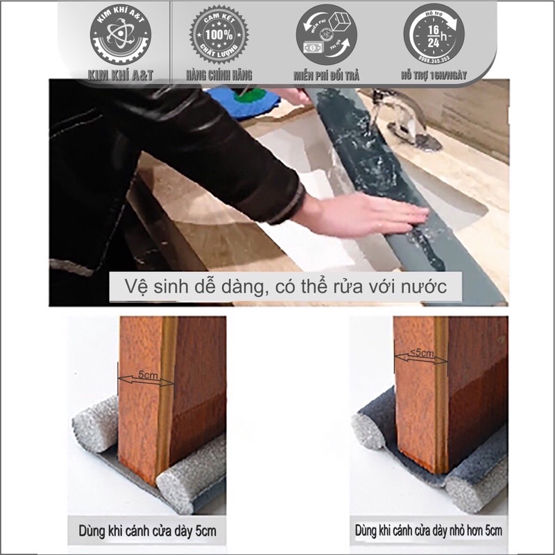 Thanh chặn khe cửa chắn gió ngừa bụi ngừa côn trùng