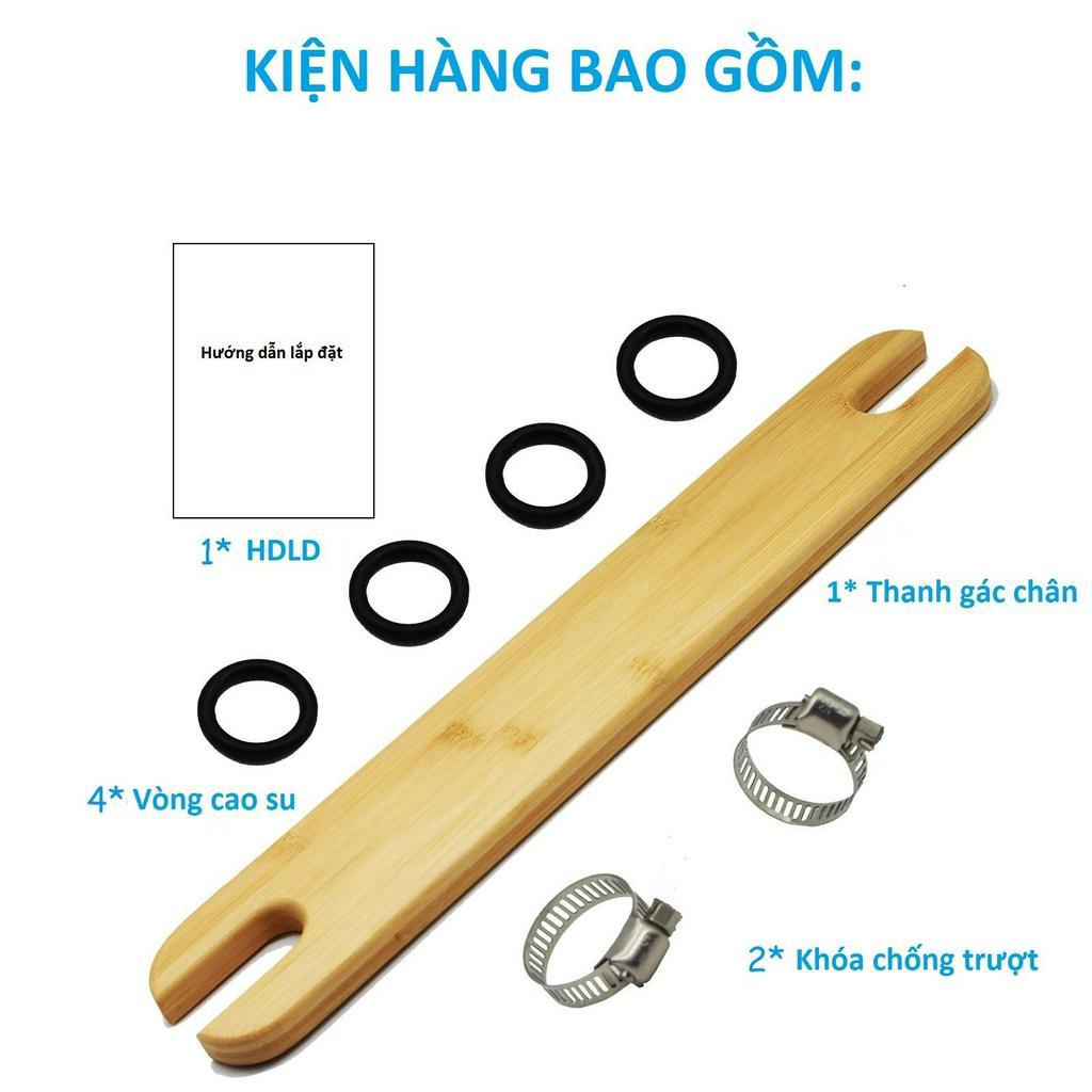 Gác chân ghế ăn dặm IKEA ANTILOP, BH... gỗ tự nhiên an toàn cho bé, mẫu mới nhất 2023